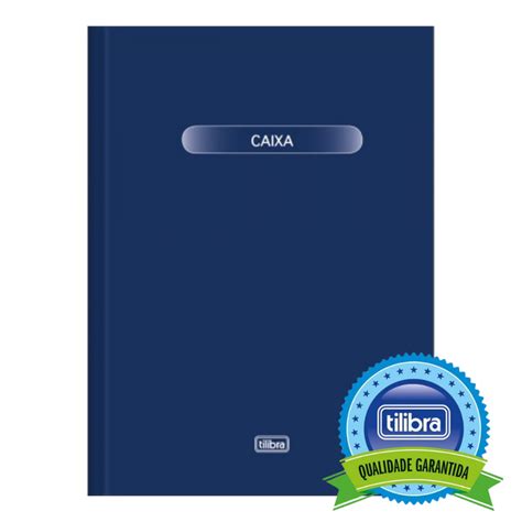 Livro De Caixa 218x319mm Capa Dura Grande 100 Folhas Tilibra Shopee