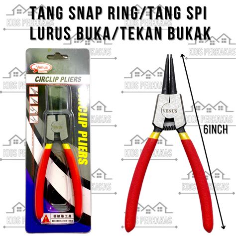 Jual Venus Tang Snap Ring Lurus Tekan Buka Tang Spi Sepi Tang