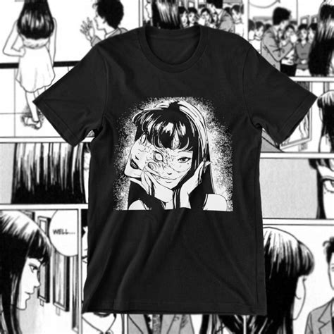 T Shirt Camiseta B Sica Unissex Algod O Anime Mang Junji Ito Tomie