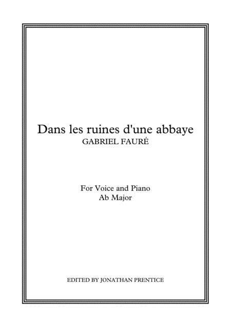 Dans Les Ruines D Une Abbaye Ab Major Arr Jonathan Prentice By