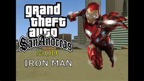 مود ايرون مان خرافي😱🤯gta San Andreasmods Iron Man Youtube