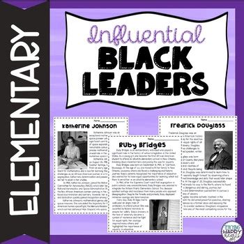 Influential Black Leaders by TeachingHappyHearts | TPT