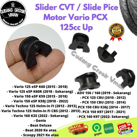 Jual Slide Piece Vario Dr Pulley Slider Roller Cvt Honda Vario Pcx