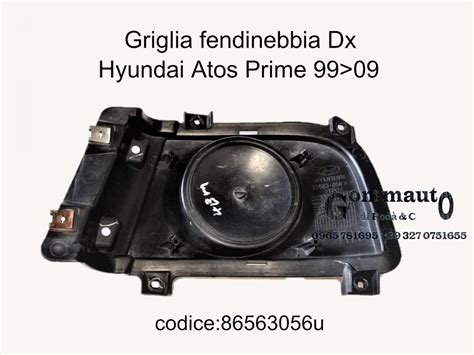 Griglia Tappo Fendinebbia Dx Paraurti Anteriore Hyundai Atos Prime