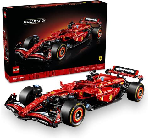 LEGO Technic Ferrari SF-24 F1 Model Car Kit - Building Set for Adults ...