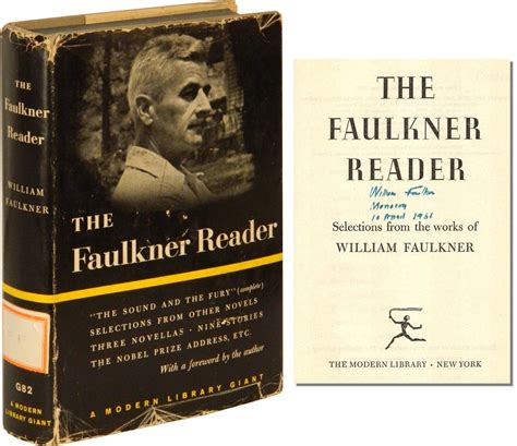 THE FAULKNER READER: Selections from the Works of William Faulkner ...