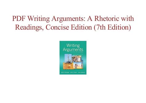 ^^free ebook Writing Arguments: A Rhetoric with Readings, Concise Edi…