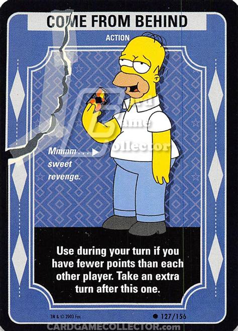 Come From Behind The Simpsons Trading Card Game