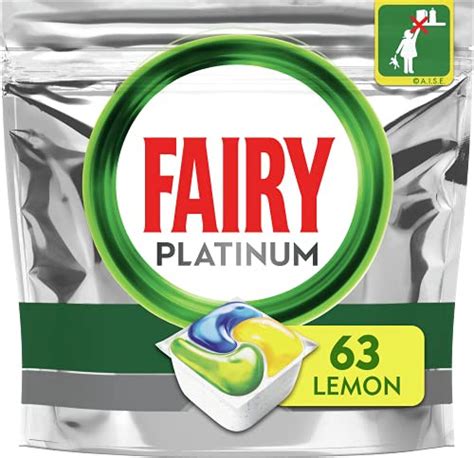 C Psulas De Lavavajillas Fairy Platinum Todo En Uno Lim N