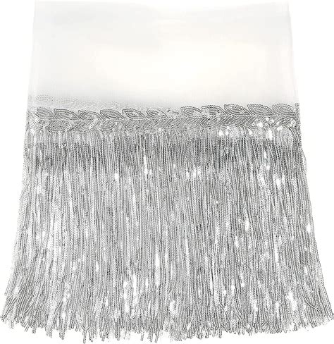 Wanyi Yard Sequins Fringe Trim Cm Wide Sewing Fringe Trim Metallic