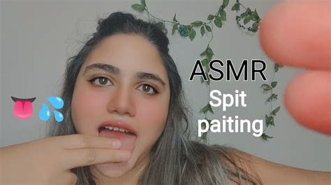 Spit Paiting Mouth Sounds Asmr En Espa Ol Tocando Tu Carita