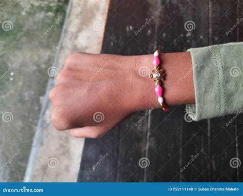 Sister Tying Rakhi Thread On Brother`s Hand Raksha Bandhan Special