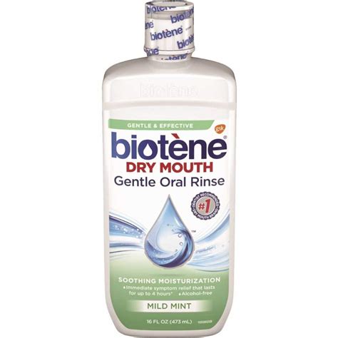 biotene moisturizing oral rinse mild mint  fl oz pack   dry