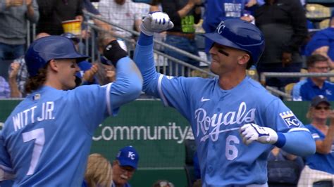 Drew Waters Homers To Right Field In The 5th Inning 09 22 2022 Kansas City Royals