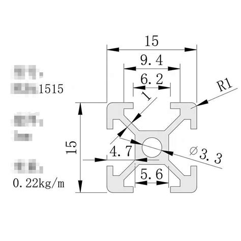 10x10 1x1 10 Series 10mm 1010 Aluminum Extrusion Profile Buy Extruded