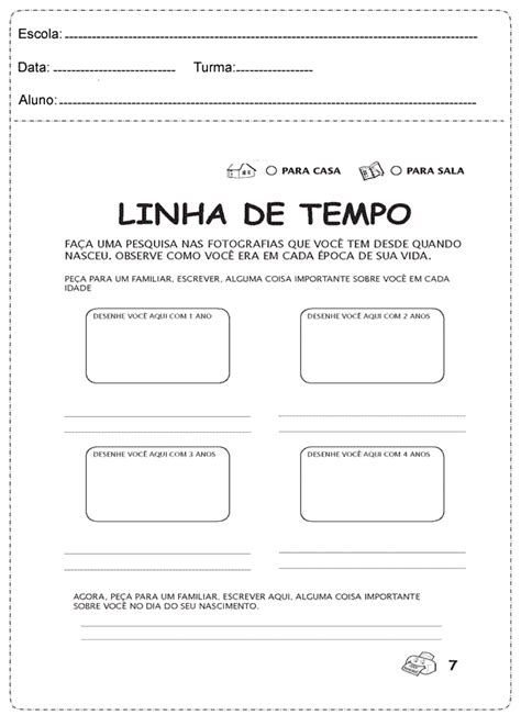 Atividades de História linha do tempo SÓ ESCOLA