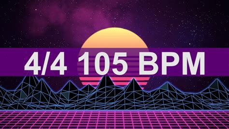 🔴 105 Bpm Electro 80s Metronome Youtube