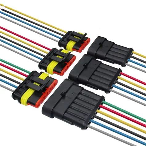 Car Waterproof Male Female Tyco Connector Auto Wire Harness