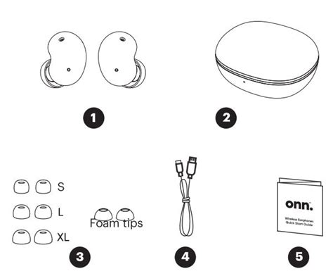 Onn Bluetooth Earphones AABLK100043845 User Guide ItsManual