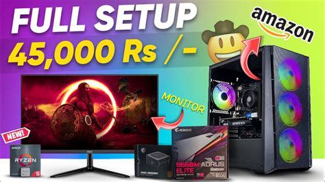 Rs 45 000 PC Build With Monitor 45000 PC Build With 6GB Graphic