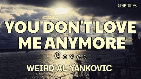 You Dont Love Me Anymore Cover Song Weird Al Yankovic Youtube