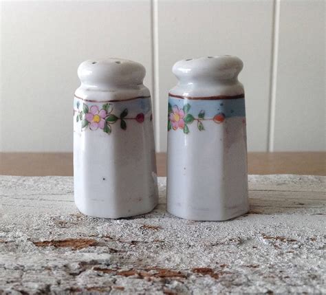 Miniature Hand Painted Salt Pepper Shakers Made In Japan Etsy