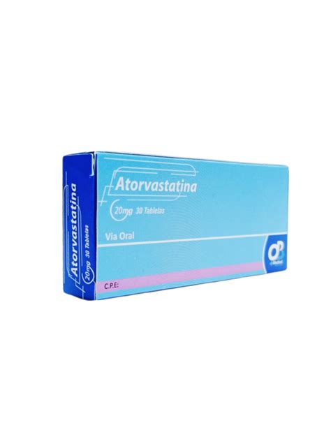 Atorvastatina 20mg X 30 Tab Obmedical