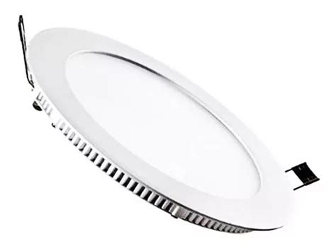 Lámpara LED empotrable de techo Maxtel redonda blanca 22 cm 18 W