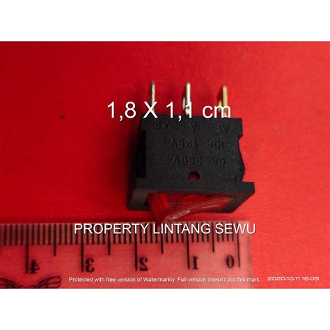 Jual Saklar Power Lampu 220v Speaker Aktif Rocker Switch 3 Pin Saklar 3