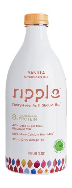 Ripple Vanilla Nutritious Pea Milk Hy Vee Aisles Online Grocery