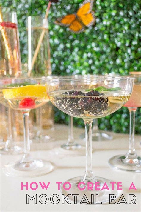 How To Create A Gorgeous Mocktail Bar Perfect For Baby Showers So