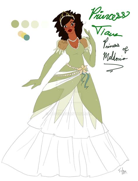 Princess Tiana Dress Design by Tagzii on DeviantArt