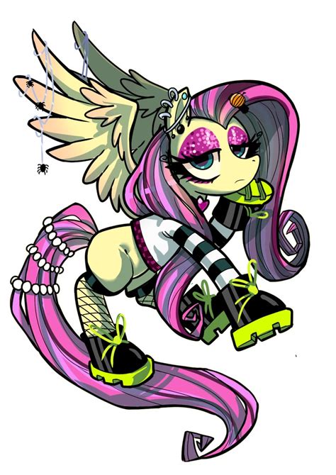 Safe Artist Jully Park Fluttershy Pegasus Pony Spider