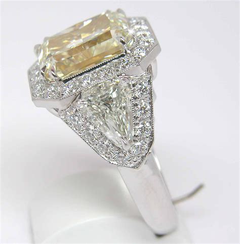 Yellow Radiant Cut + Kite Shape Diamonds | Exclusive Jewelry Designs