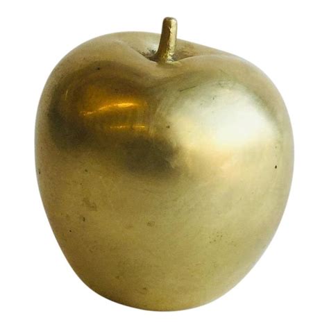 Vintage Brass Apple Figurine Figurines Vintage Brass Apple