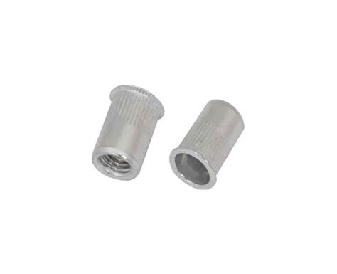 Reduced Head Round Knurled Body Blind Rivet Nut Aluminium Jrp Rivets