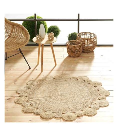 Tapis Rond Jute Ajour Cm Cordou