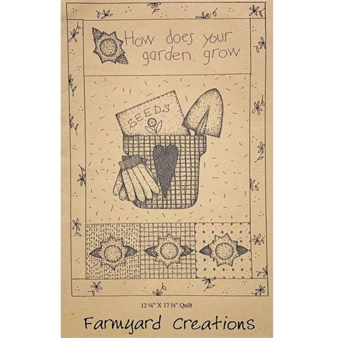 Garden Lover Quilt Pattern How Does Your Garden Grow From Farmyard