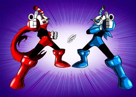 Artstation Cuphead X Megaman