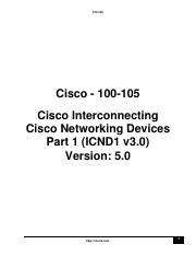 100 105 En Pdf 100 105 Cisco 100 105 Cisco Interconnecting Cisco