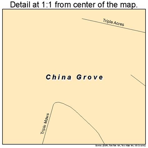 China Grove Texas Street Map 4814716