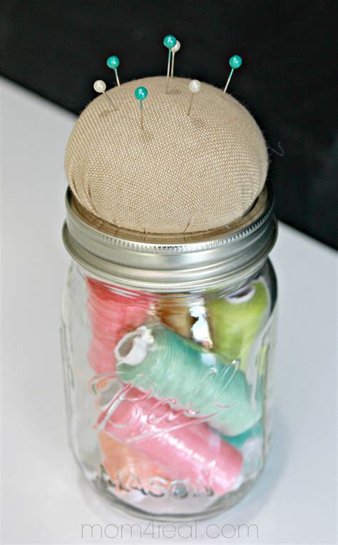 Mason Jar Sewing Kit Mom Real