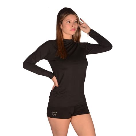 Conjunto Uv Feminina Prote O Solar Uv Camisa Segunda Pele T Rmica