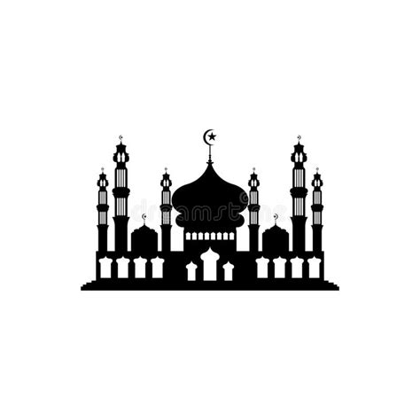 Mosque Icon Vector Illustration Design Template Stock Vector