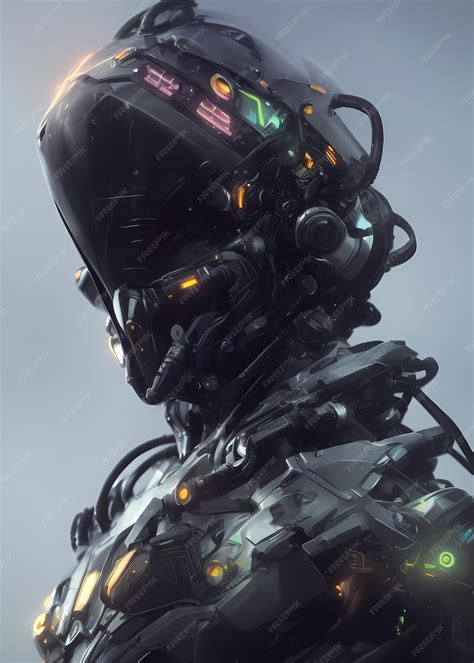 premium photo cyberpunk alien robot
