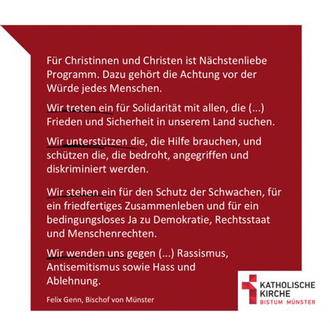 F R Christinnen Und Christen Ist N Chstenliebe Programm Sankt Georg