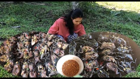 Cooking Bullfrog With Lemongrass And Roast Recipe Chhunna Cooking