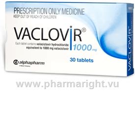 Vaclovir Valaciclovir 1000mg PharmaRight Vu