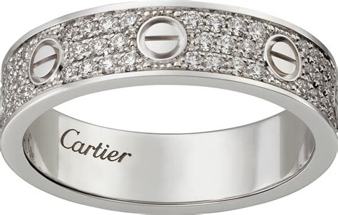 Crb4083400 Love Wedding Band Diamond Paved White Gold Diamonds