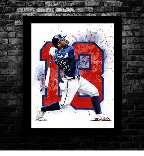 Ronald Acuna Jr Bat Down Limited Edition Print – Ken Karl Sports Art